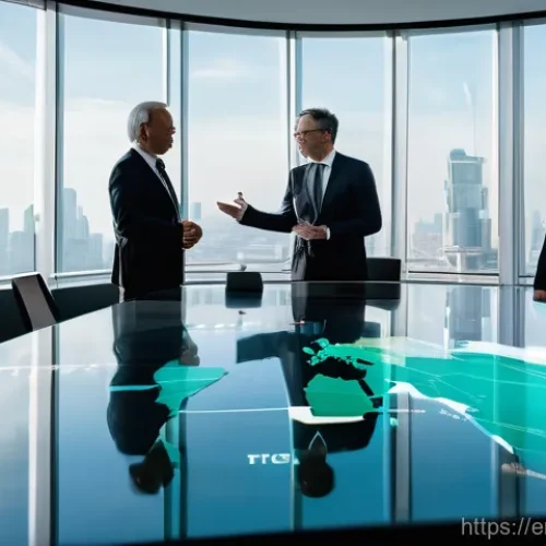 Home 27 그린 수소와 정부 정책의 상관관계 - **Prompt: Visionary Summit for Green Hydrogen Future**
A wide-angle, cinematic shot of diverse i...