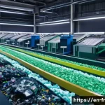 Home 12 그린 수소와 산업 폐기물 활용 - **Prompt:** A highly advanced, brightly lit industrial facility showcasing the transformation of div...